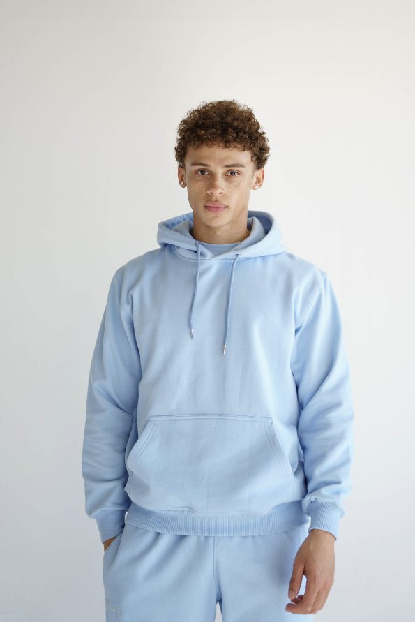 Blue Hoodie – Male Close Up